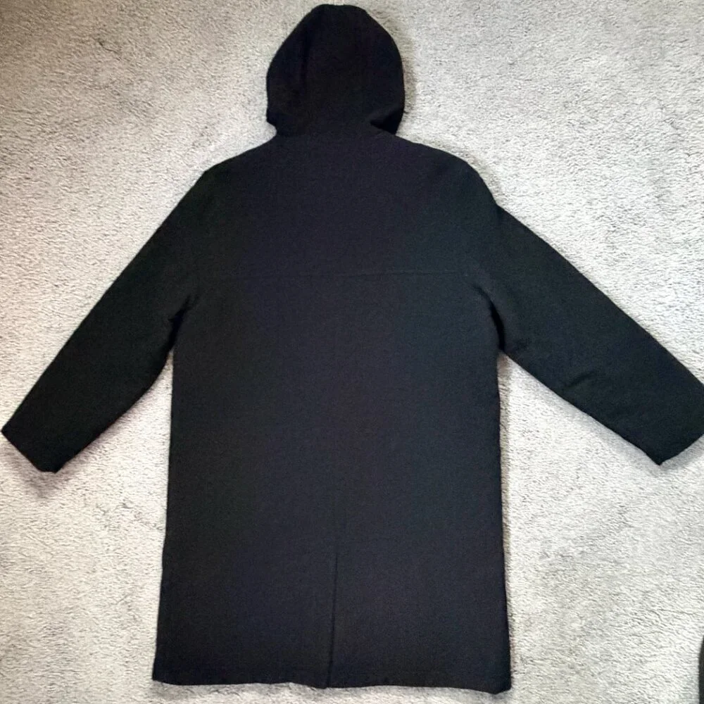 Vintage 1990's Eddie Bauer Men's Size Med. Wool-blend Hooded Duffle Coat - EUC - Picture 12 of 14